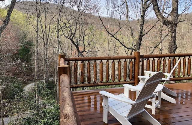 Brand NEW Blue Ridge Mountain cedar log cabin, fiber internet, 25 min to AVL