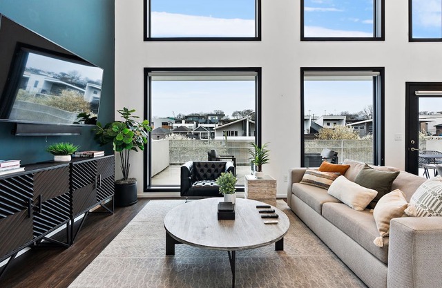 Urban Condominium: Featuring a Pool and Balcony in a Contemporary Mid-Rise