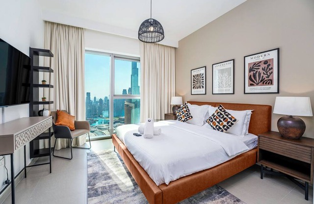 2BR with Burj Khalifa View and Dubai Fountain View in Downtown Views 2 Tower 2