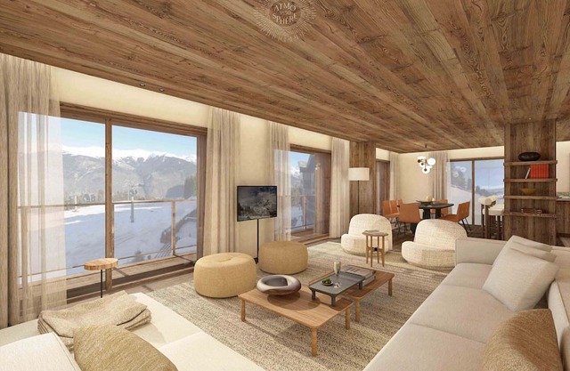 New luxury apartment in Courchevel with terrace