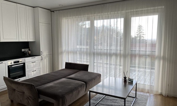 Kaunas Apartment | Valley Apartment with free parking and big terrace. Close to the city centre.