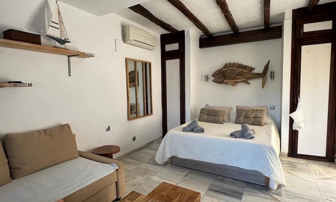 Cala Vadella Apartment | Studio with sea view and private terrace